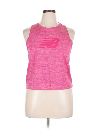 Pre-owned New Balance Active Tank Top In Pink