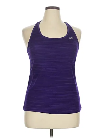 Pre-owned New Balance Active Tank Top In Purple