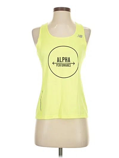 Pre-owned New Balance Active Tank Top In Yellow