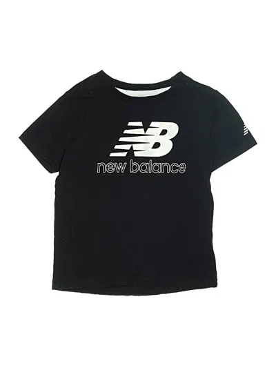 Pre-owned New Balance Kids' Active T-shirt In Black