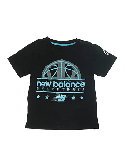 Pre-owned New Balance Kids' Active T-shirt In Black