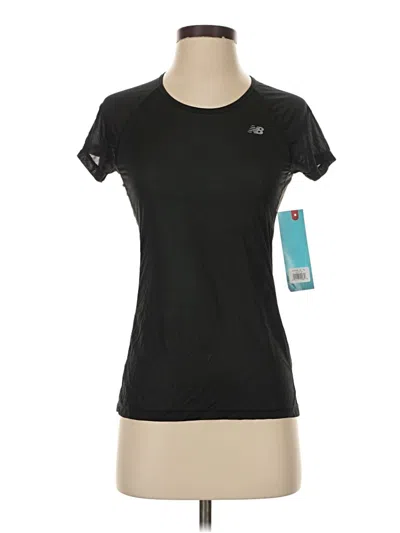 Pre-owned New Balance Active T-shirt In Black