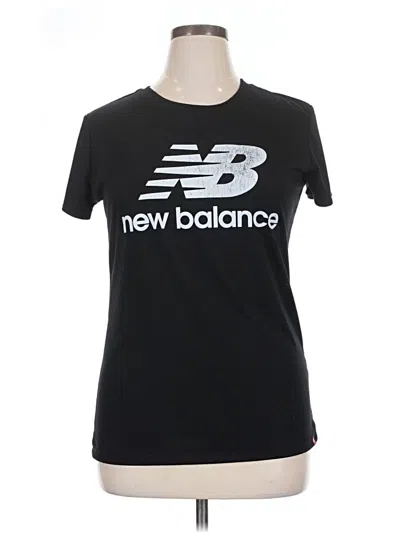 Pre-owned New Balance Active T-shirt In Black