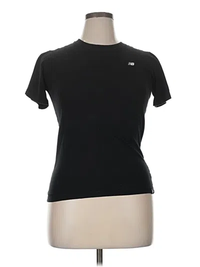 Pre-owned New Balance Active T-shirt In Black