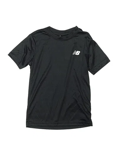 Pre-owned New Balance Kids' Active T-shirt In Black