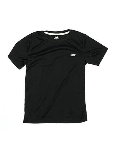 Pre-owned New Balance Kids' Active T-shirt In Black