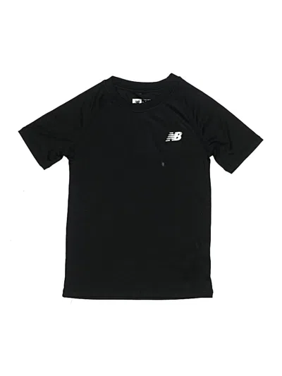 Pre-owned New Balance Kids' Active T-shirt In Black
