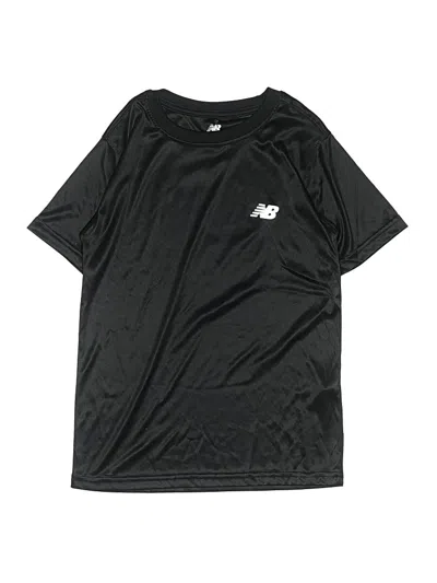 Pre-owned New Balance Kids' Active T-shirt In Black