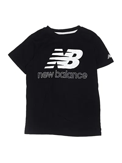 Pre-owned New Balance Kids' Active T-shirt In Black