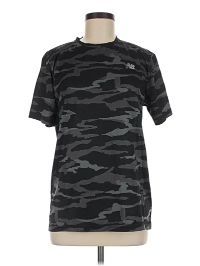 Pre-owned New Balance Active T-shirt In Black