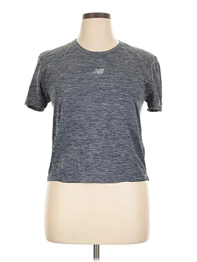 Pre-owned New Balance Active T-shirt In Gray