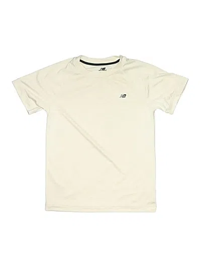 Pre-owned New Balance Kids' Active T-shirt In Ivory