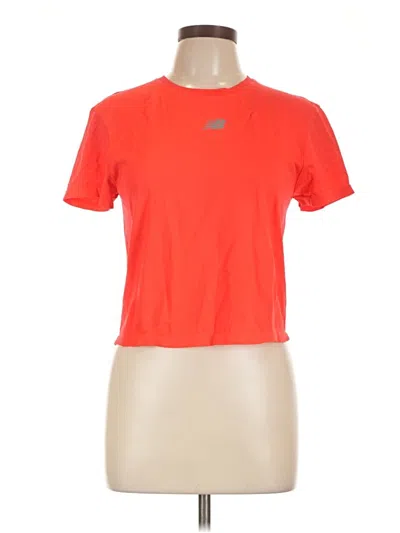 Pre-owned New Balance Active T-shirt In Orange