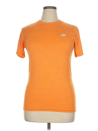 Pre-owned New Balance Active T-shirt In Orange