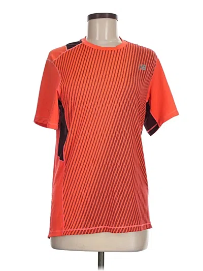 Pre-owned New Balance Active T-shirt In Orange