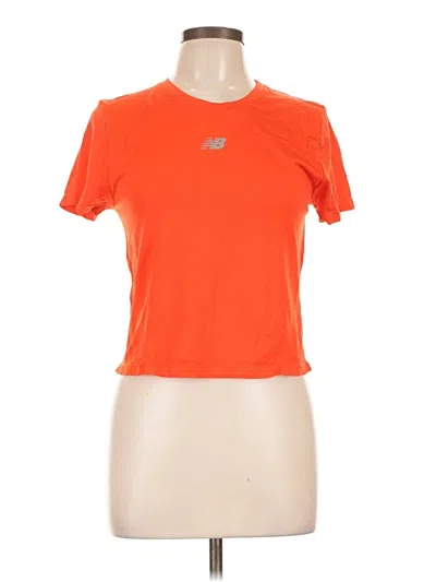 Pre-owned New Balance Active T-shirt In Orange
