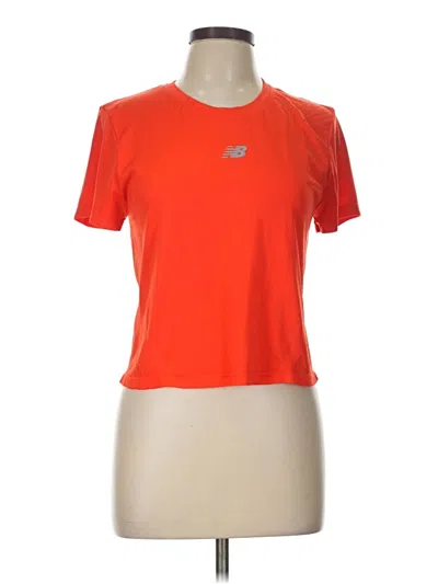 Pre-owned New Balance Active T-shirt In Orange