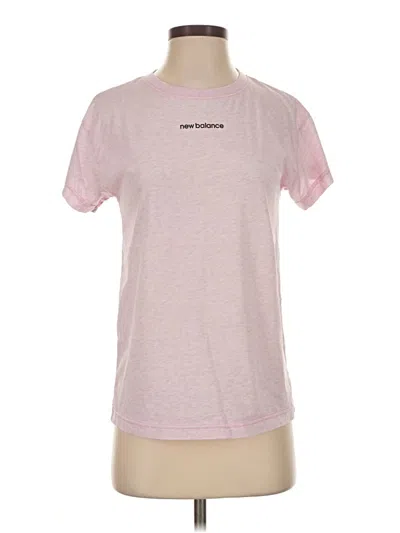 Pre-owned New Balance Active T-shirt In Pink