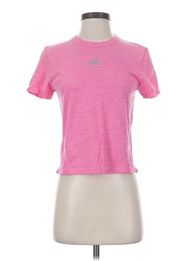 Pre-owned New Balance Active T-shirt In Pink