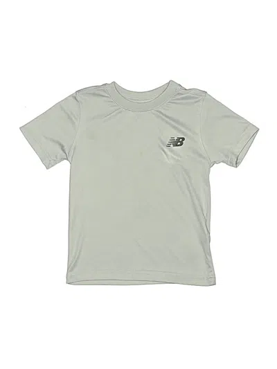 Pre-owned New Balance Kids' Active T-shirt In Silver