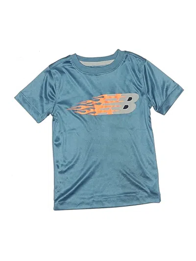 Pre-owned New Balance Kids' Active T-shirt In Teal
