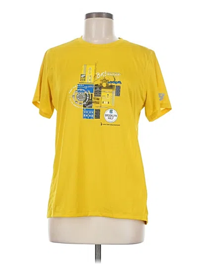 Pre-owned New Balance Active T-shirt In Yellow