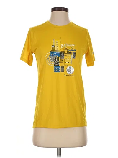 Pre-owned New Balance Active T-shirt In Yellow