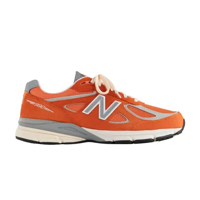 Pre-owned New Balance Aimé Leon Dore X 990v4 Made In Usa 'red Clay' In Orange