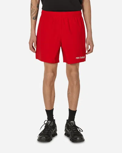 New Balance Archive Stretch Woven Shorts Team In Red