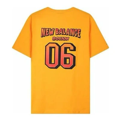 New Balance Athletic Basketball Graphic Tee 'orange' In Gold
