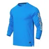 New Balance Athletic Fit Printed Long Sleeve Top 'blue'