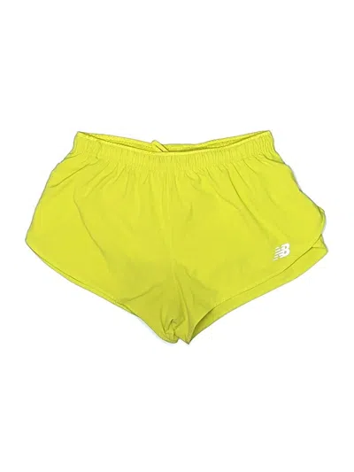 Pre-owned New Balance Athletic Shorts In Yellow