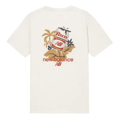 New Balance Athletics Casual Graphic Tee 'white Yellow'