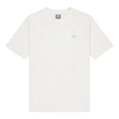 New Balance Athletics Cotton T-shirt 'ash Heather' In White
