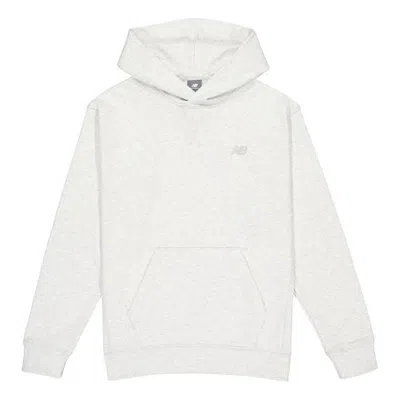 New Balance Athletics French Terry Hoodie 'ash Heather' In White