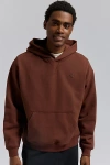 New Balance Athletics Terry Hoodie Sweatshirt In Rich Oak, Men's At Urban Outfitters