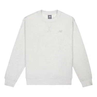 New Balance Athletics French Terry Sweatshirt 'ash Heather' In White