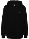 New Balance Felpa Con Cappuccio In Cotone In Black
