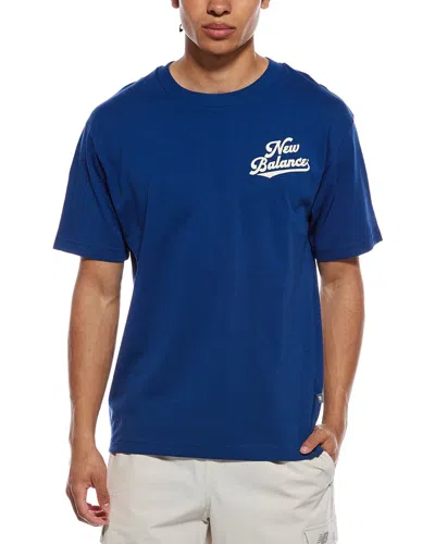 New Balance Athletics Legacy T-shirt In Blue