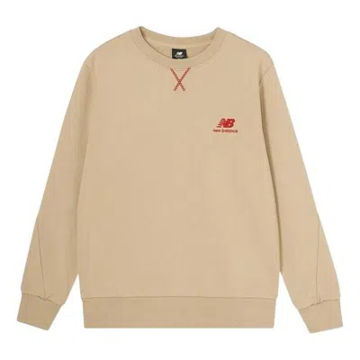 New Balance Athletics Lny French Terry Crewneck 'brandon Beige' In Brown
