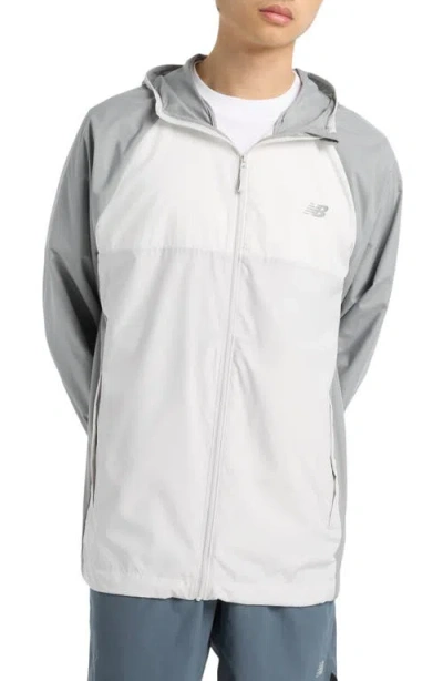 New Balance Athletics Packable Water Resistant Hooded Jacket