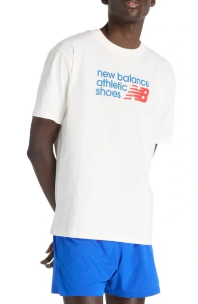 New Balance Athletics Premium Logo Graphic T-shirt In White