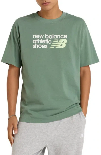 New Balance Athletics Premium Logo Graphic T-shirt In Green