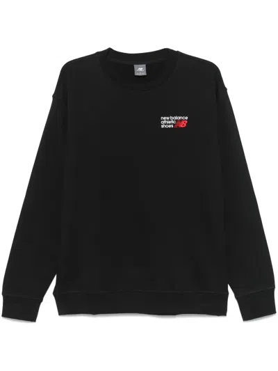 New Balance Athletics Premium Logo Sweatshirt In Black