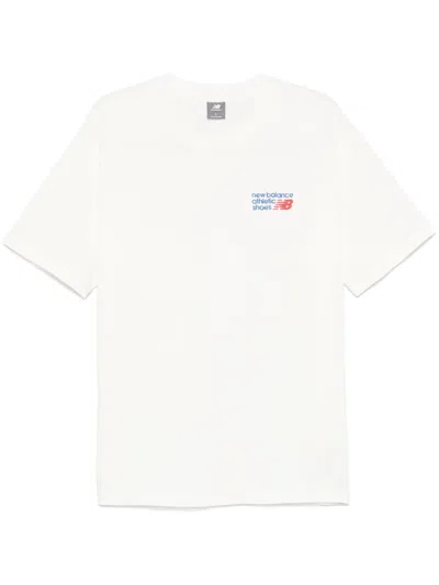 New Balance Athletics Premium Logo T-shirt In White