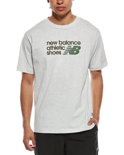 New Balance Athletics Premium Relaxed Chest Logo T-shirt In Multi