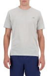 New Balance T-shirt Athletics Cotton Grigio In Athletic Grey