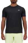 New Balance Athletics Running T-shirt In Black