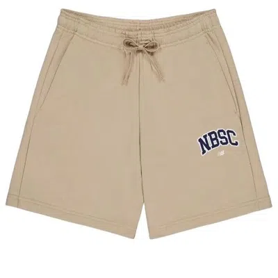 New Balance Athletics Sports Club Cotton Short 'pink' In Brown