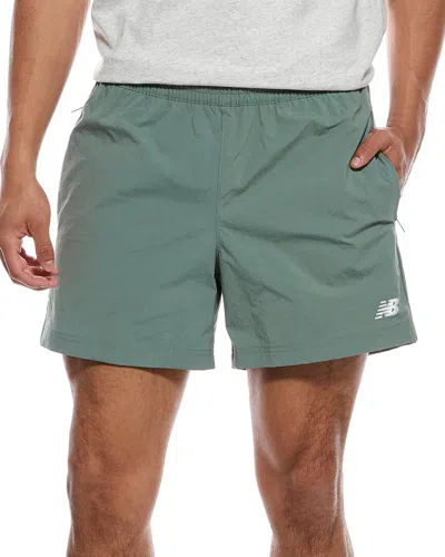 New Balance Athletics Stretch Woven Short In Green